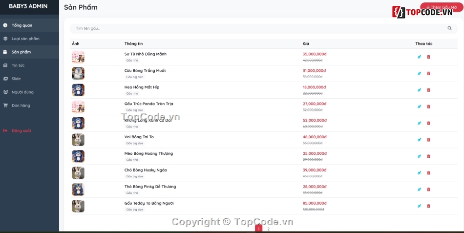 mới nhất,web bán gấu bông,web app